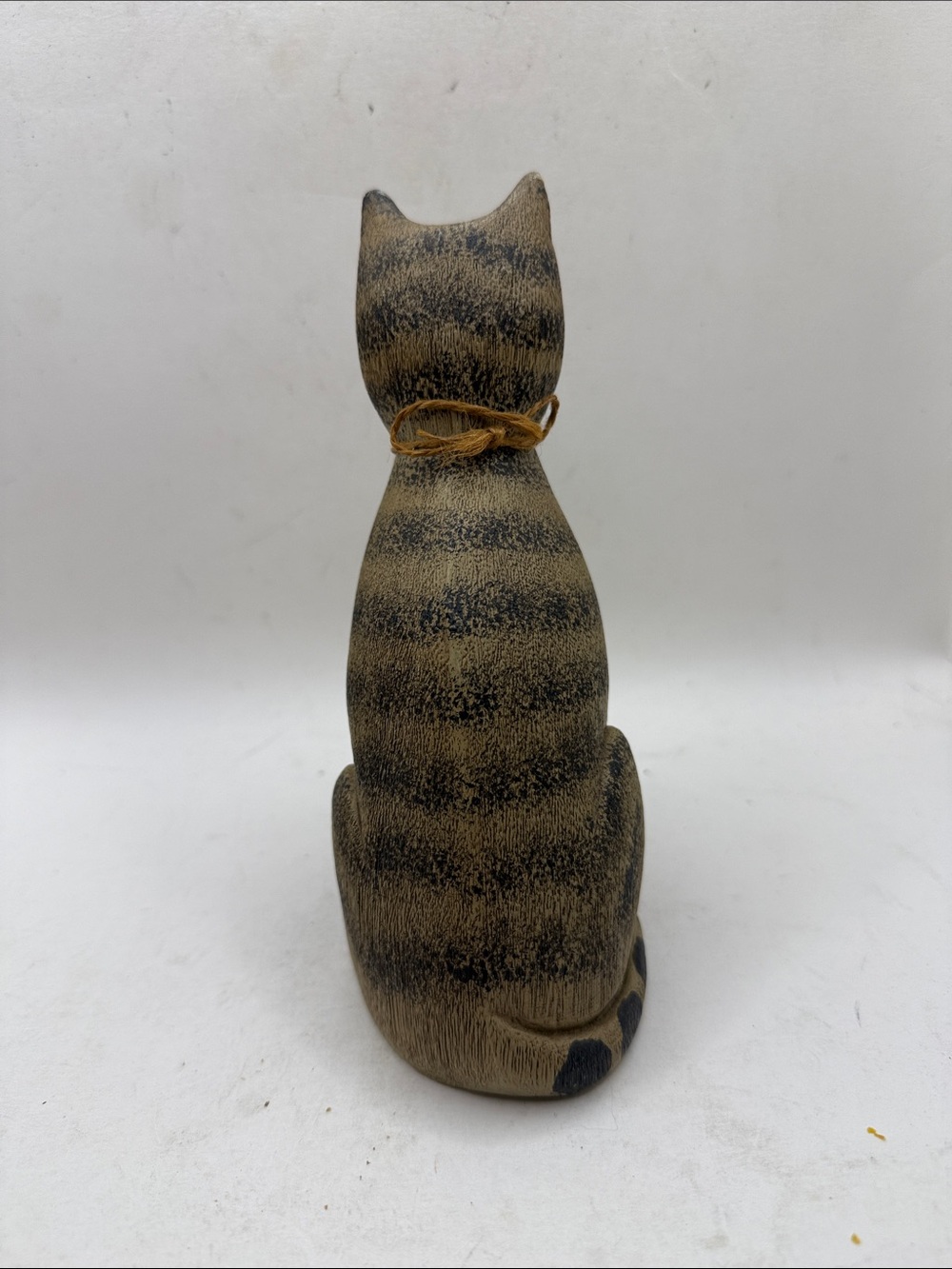 Vtg Signed Pat Croy Primitive Cat Folk Art Rustic Farmhouse Decor Collectible - Picture 4 of 14